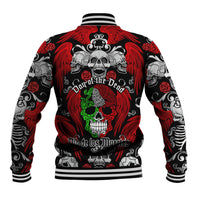 Mexico Day Of The Dead Baseball Jacket Mexican Sugar Skull Dia de los Muertos - Wonder Print Shop