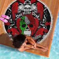 Mexico Day Of The Dead Beach Blanket Mexican Sugar Skull Dia de los Muertos - Wonder Print Shop