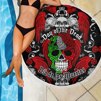 Mexico Day Of The Dead Beach Blanket Mexican Sugar Skull Dia de los Muertos - Wonder Print Shop