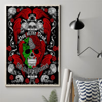 Mexico Day Of The Dead Canvas Wall Art Mexican Sugar Skull Dia de los Muertos - Wonder Print Shop