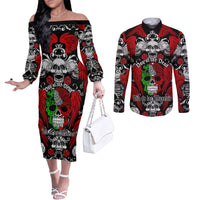 mexico-day-of-the-dead-couples-matching-off-the-shoulder-long-sleeve-dress-and-long-sleeve-button-shirts-mexican-sugar-skull-dia-de-los-muertos