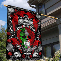 Mexico Day Of The Dead Garden Flag Mexican Sugar Skull Dia de los Muertos - Wonder Print Shop