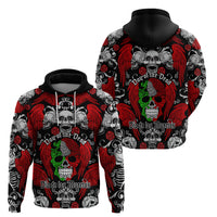 Mexico Day Of The Dead Hoodie Mexican Sugar Skull Dia de los Muertos - Wonder Print Shop