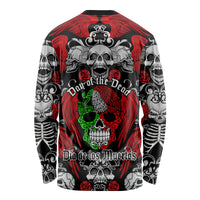 Mexico Day Of The Dead Long Sleeve Shirt Mexican Sugar Skull Dia de los Muertos - Wonder Print Shop