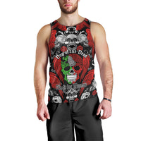 Mexico Day Of The Dead Men Tank Top Mexican Sugar Skull Dia de los Muertos - Wonder Print Shop