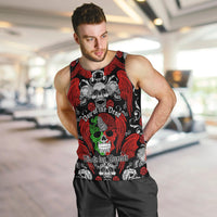 Mexico Day Of The Dead Men Tank Top Mexican Sugar Skull Dia de los Muertos - Wonder Print Shop