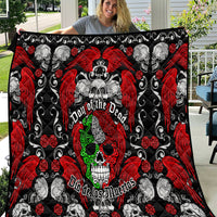 Mexico Day Of The Dead Quilt Mexican Sugar Skull Dia de los Muertos - Wonder Print Shop