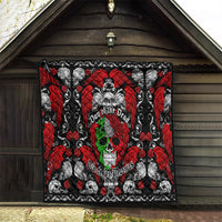 Mexico Day Of The Dead Quilt Mexican Sugar Skull Dia de los Muertos - Wonder Print Shop
