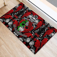 Mexico Day Of The Dead Rubber Doormat Mexican Sugar Skull Dia de los Muertos - Wonder Print Shop