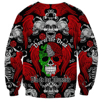 Mexico Day Of The Dead Sweatshirt Mexican Sugar Skull Dia de los Muertos - Wonder Print Shop