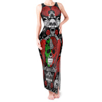 Mexico Day Of The Dead Tank Maxi Dress Mexican Sugar Skull Dia de los Muertos - Wonder Print Shop