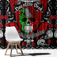 Mexico Day Of The Dead Window Curtain Mexican Sugar Skull Dia de los Muertos - Wonder Print Shop