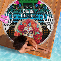 Mexico Day Of The Dead Beach Blanket Mexican La Catrina Dia de los Muertos - Wonder Print Shop