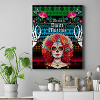 Mexico Day Of The Dead Canvas Wall Art Mexican La Catrina Dia de los Muertos - Wonder Print Shop