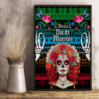 Mexico Day Of The Dead Canvas Wall Art Mexican La Catrina Dia de los Muertos - Wonder Print Shop