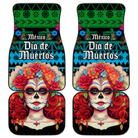 Mexico Day Of The Dead Car Mats Mexican La Catrina Dia de los Muertos - Wonder Print Shop