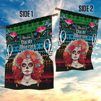 Mexico Day Of The Dead Garden Flag Mexican La Catrina Dia de los Muertos - Wonder Print Shop