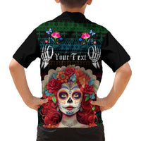 Personalised Mexico Day Of The Dead Hawaiian Shirt Mexican La Catrina Dia de los Muertos - Wonder Print Shop