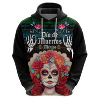 Personalised Mexico Day Of The Dead Hoodie Mexican La Catrina Dia de los Muertos - Wonder Print Shop
