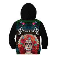 Personalised Mexico Day Of The Dead Kid Hoodie Mexican La Catrina Dia de los Muertos - Wonder Print Shop