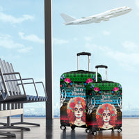 Mexico Day Of The Dead Luggage Cover Mexican La Catrina Dia de los Muertos - Wonder Print Shop