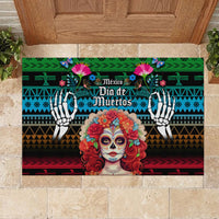 Personalised Mexico Day Of The Dead Rubber Doormat Mexican La Catrina Dia de los Muertos - Wonder Print Shop