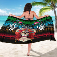 Mexico Day Of The Dead Sarong Mexican La Catrina Dia de los Muertos - Wonder Print Shop