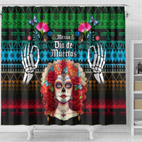 personalised-mexico-day-of-the-dead-shower-curtain-mexican-la-catrina-dia-de-los-muertos