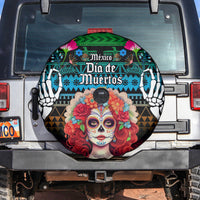 Mexico Day Of The Dead Spare Tire Cover Mexican La Catrina Dia de los Muertos - Wonder Print Shop