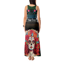 Personalised Mexico Day Of The Dead Tank Maxi Dress Mexican La Catrina Dia de los Muertos - Wonder Print Shop