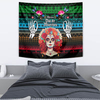 Mexico Day Of The Dead Tapestry Mexican La Catrina Dia de los Muertos - Wonder Print Shop