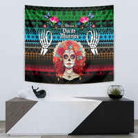 Mexico Day Of The Dead Tapestry Mexican La Catrina Dia de los Muertos - Wonder Print Shop