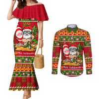 personalised-hawaii-surfing-santa-christmas-couples-matching-mermaid-dress-and-long-sleeve-button-shirt-tropical-pineapple-mele-kalikimaka-quilt-pattern