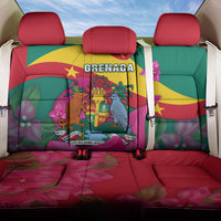 Grenada Independence Day Back Car Seat Cover Gwenad Bougainvillea Flowers - Wonder Print Shop