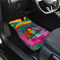 Grenada Independence Day Car Mats Gwenad Bougainvillea Flowers - Wonder Print Shop