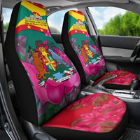Grenada Independence Day Car Seat Cover Gwenad Bougainvillea Flowers - Wonder Print Shop