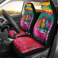Grenada Independence Day Car Seat Cover Gwenad Bougainvillea Flowers - Wonder Print Shop