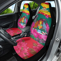 Grenada Independence Day Car Seat Cover Gwenad Bougainvillea Flowers - Wonder Print Shop