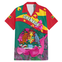Grenada Independence Day Family Matching Mermaid Dress and Hawaiian Shirt Gwenad Bougainvillea Flowers - Wonder Print Shop