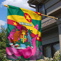 Grenada Independence Day Garden Flag Gwenad Bougainvillea Flowers - Wonder Print Shop