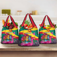 Grenada Independence Day Grocery Bag Gwenad Bougainvillea Flowers