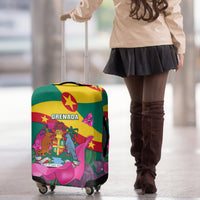 Grenada Independence Day Luggage Cover Gwenad Bougainvillea Flowers - Wonder Print Shop