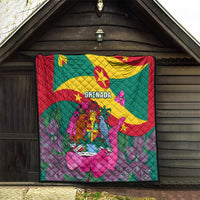 Grenada Independence Day Quilt Gwenad Bougainvillea Flowers - Wonder Print Shop
