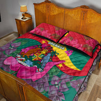 Grenada Independence Day Quilt Bed Set Gwenad Bougainvillea Flowers - Wonder Print Shop