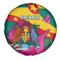 Grenada Independence Day Spare Tire Cover Gwenad Bougainvillea Flowers - Wonder Print Shop