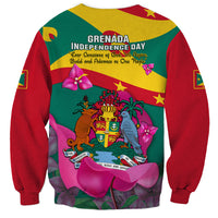 Grenada Independence Day Sweatshirt Gwenad Bougainvillea Flowers - Wonder Print Shop