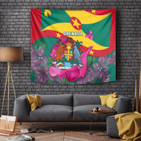 Grenada Independence Day Tapestry Gwenad Bougainvillea Flowers - Wonder Print Shop