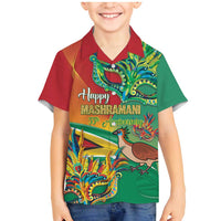 Guyana Republic Day Family Matching Mermaid Dress and Hawaiian Shirt Happy Mashramani 55th Anniversary