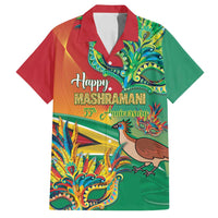 Guyana Republic Day Family Matching Tank Maxi Dress and Hawaiian Shirt Happy Mashramani 55th Anniversary