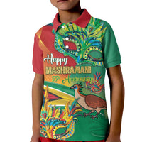 Guyana Republic Day Kid Polo Shirt Happy Mashramani 55th Anniversary